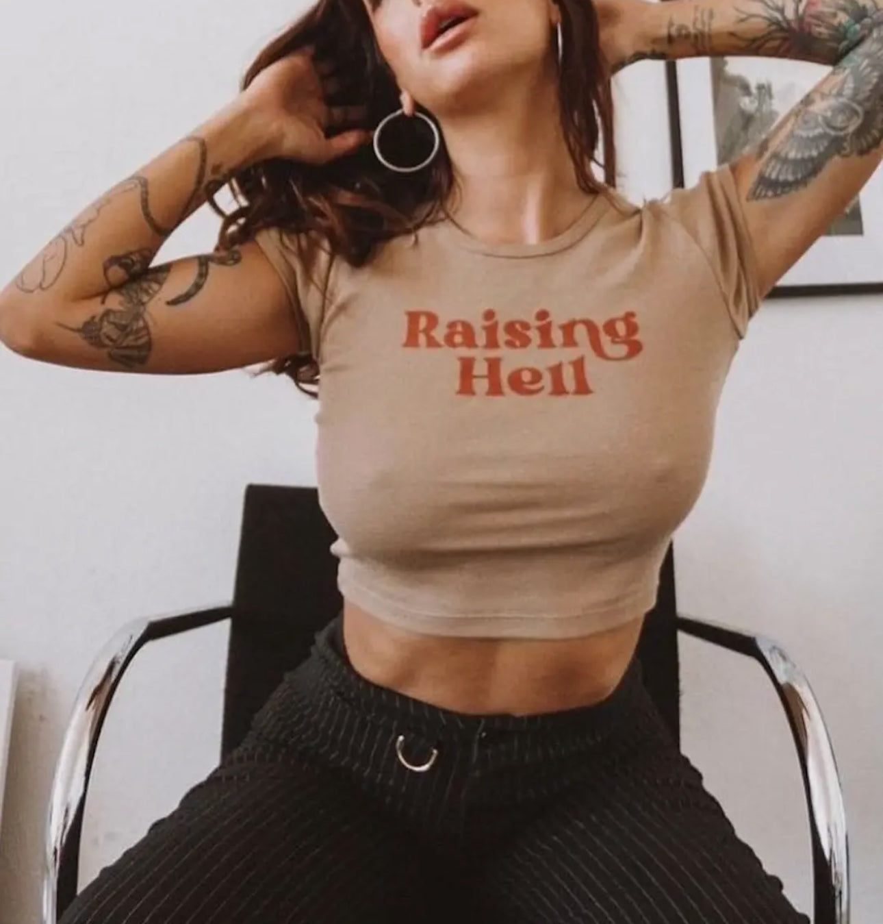 Raising Hell baby tee