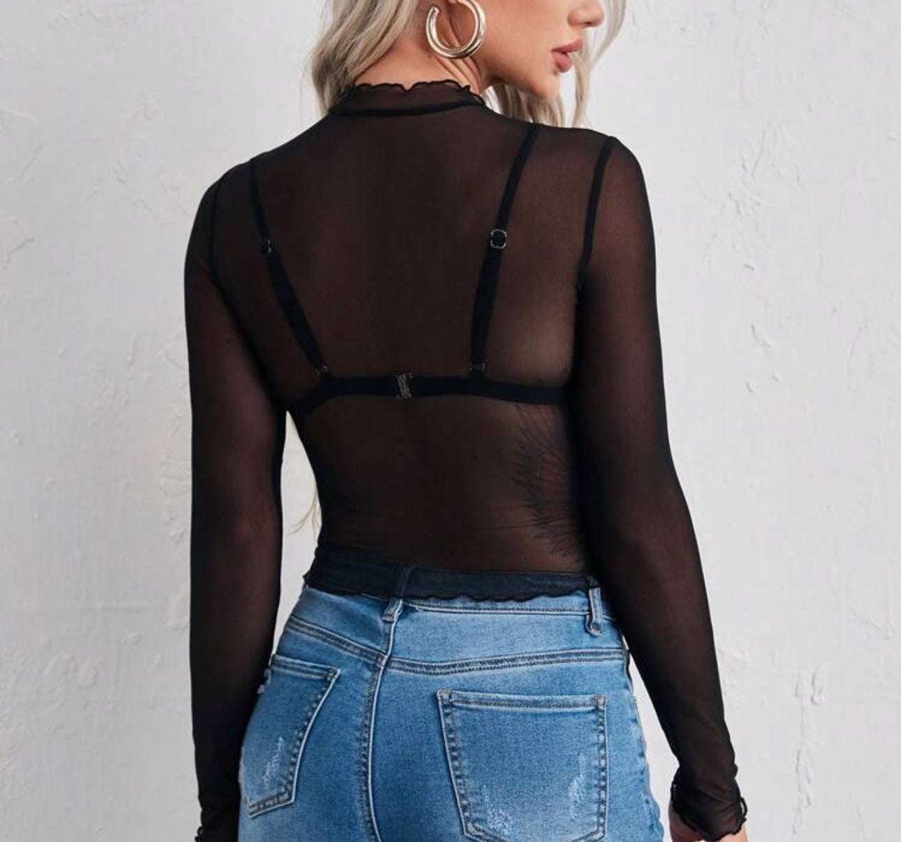 Mesh long sleeve