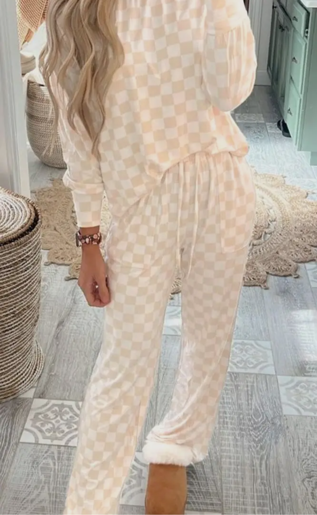 Checkered lounge set
