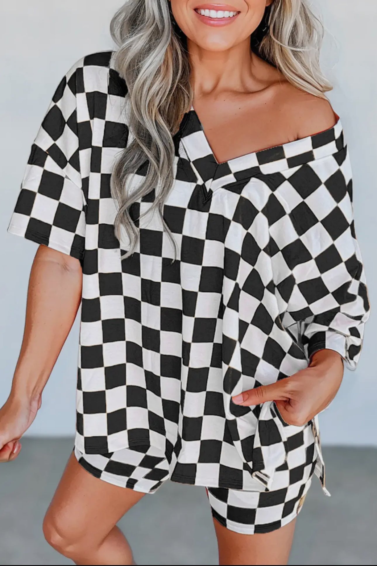 Checkered lounge set