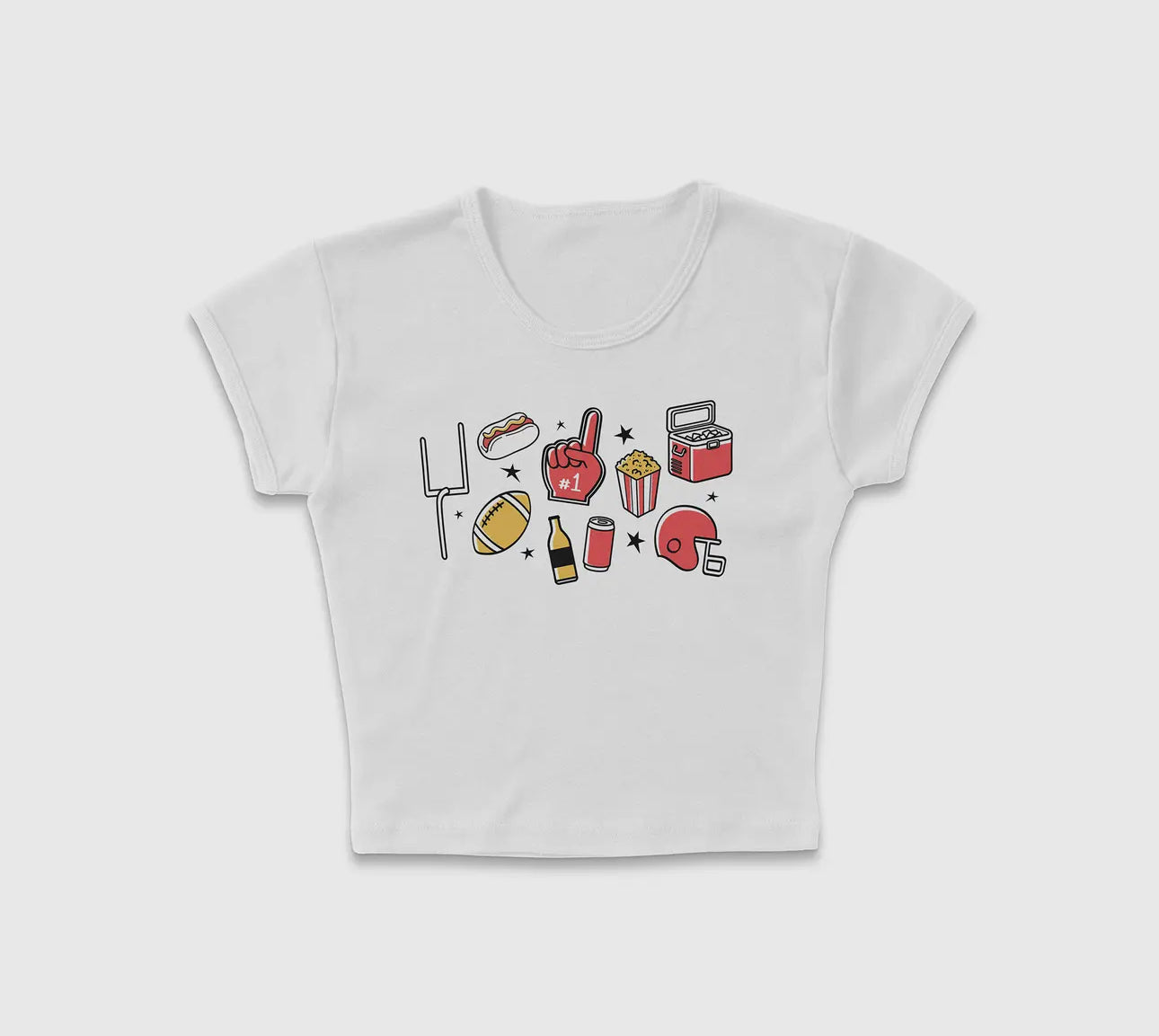 Football baby tee