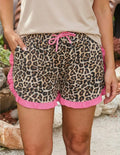 Cheetah pink ruffle shorts