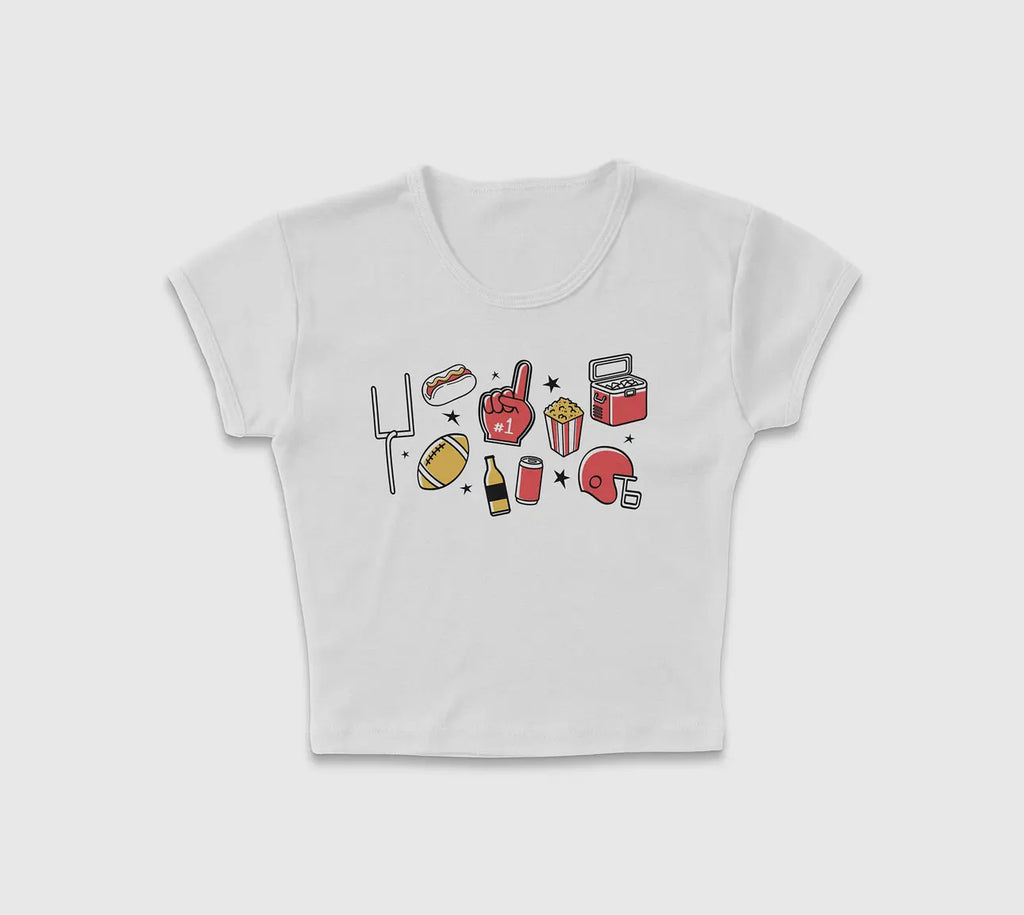 Football baby tee